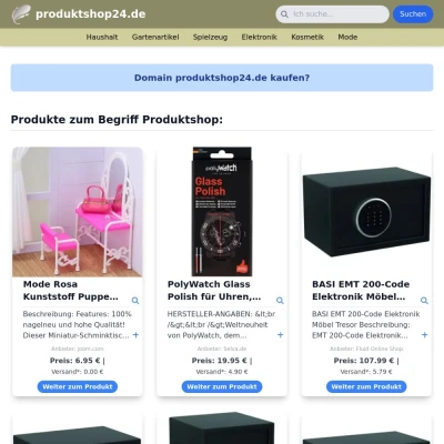 Screenshot produktshop24.de