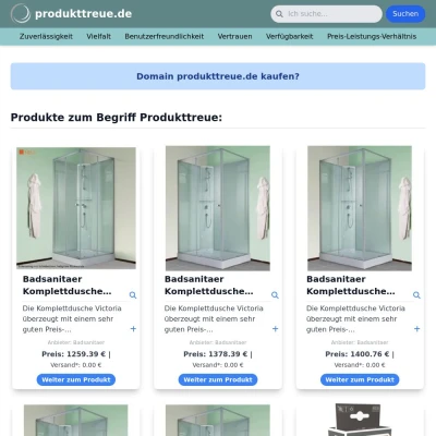 Screenshot produkttreue.de