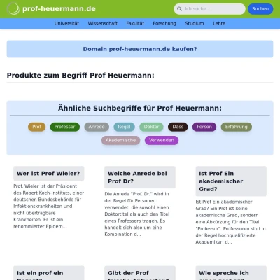 Screenshot prof-heuermann.de