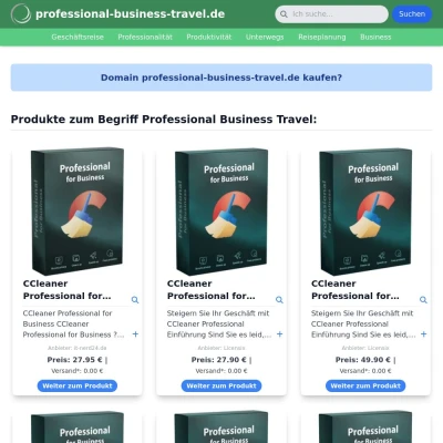 Screenshot professional-business-travel.de