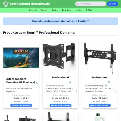 Screenshot professional-domains.de