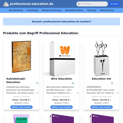 Screenshot professional-education.de