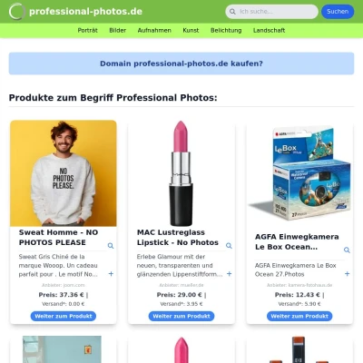 Screenshot professional-photos.de