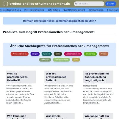 Screenshot professionelles-schulmanagement.de