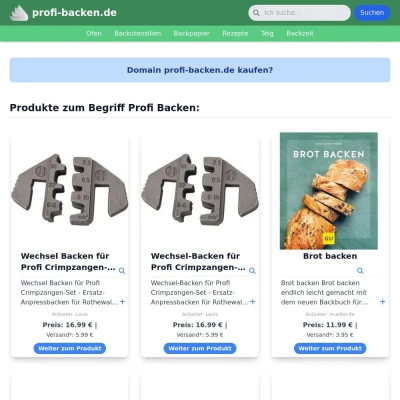 Screenshot profi-backen.de