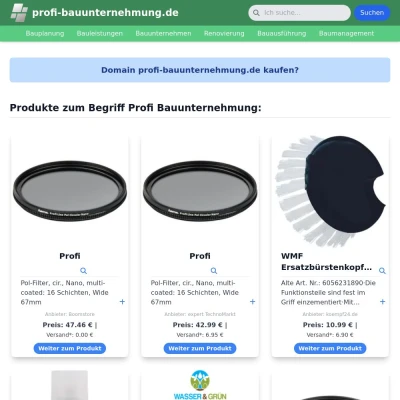 Screenshot profi-bauunternehmung.de