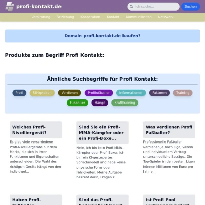 Screenshot profi-kontakt.de