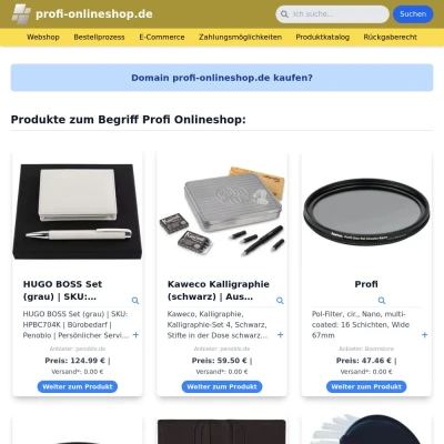 Screenshot profi-onlineshop.de