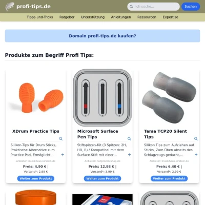 Screenshot profi-tips.de