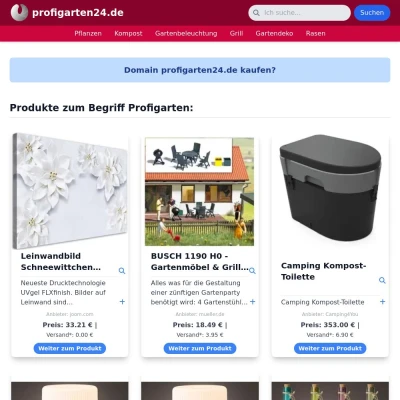 Screenshot profigarten24.de