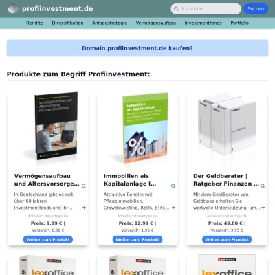 Screenshot profiinvestment.de