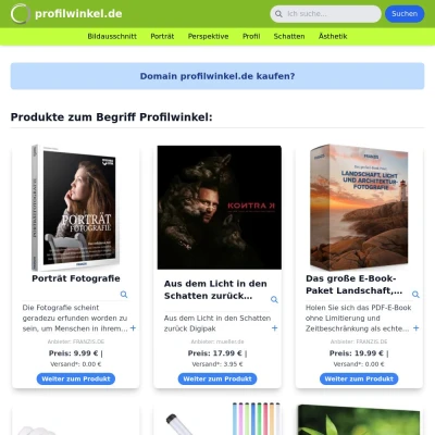 Screenshot profilwinkel.de