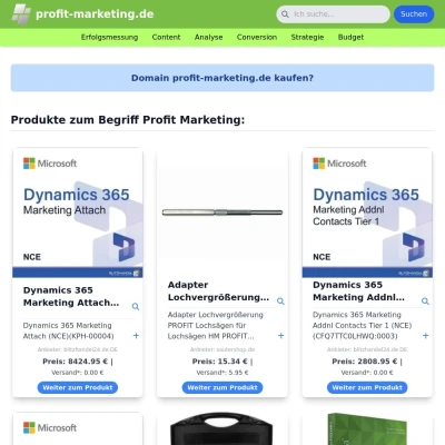 Screenshot profit-marketing.de