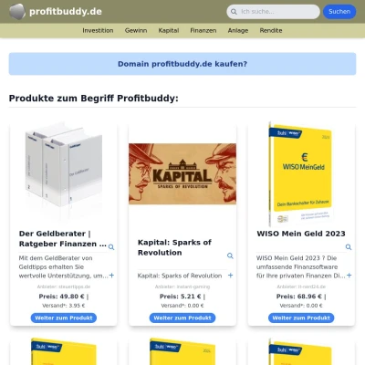 Screenshot profitbuddy.de