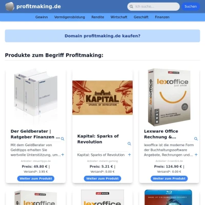 Screenshot profitmaking.de