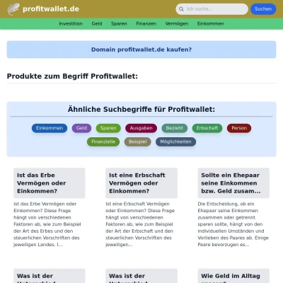 Screenshot profitwallet.de