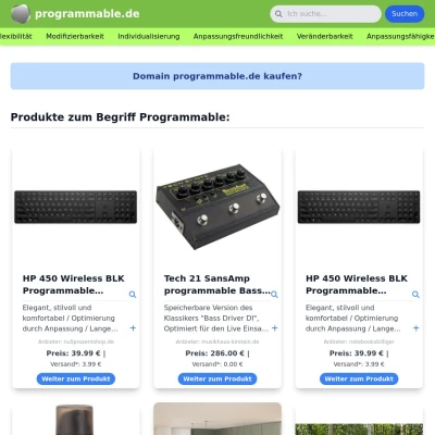 Screenshot programmable.de