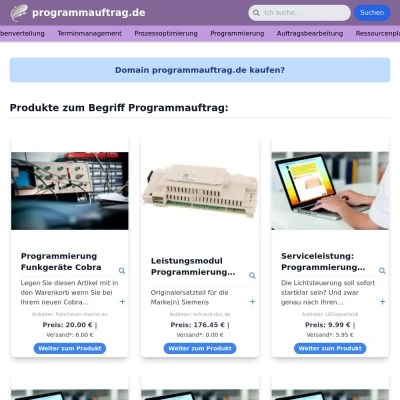 Screenshot programmauftrag.de