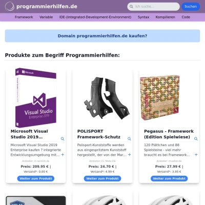 Screenshot programmierhilfen.de