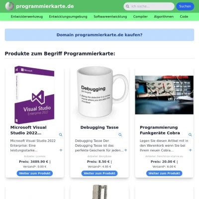 Screenshot programmierkarte.de