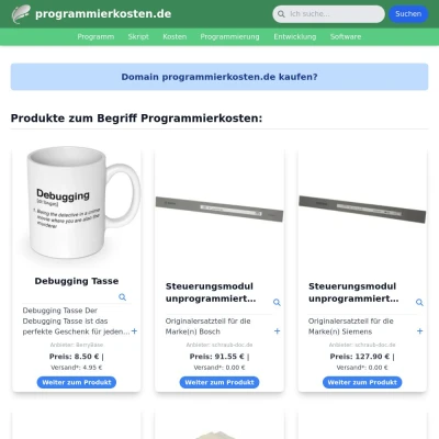 Screenshot programmierkosten.de