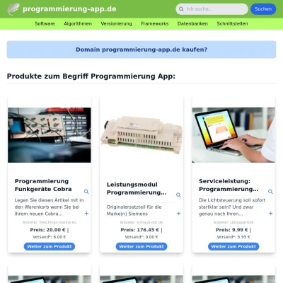 Screenshot programmierung-app.de