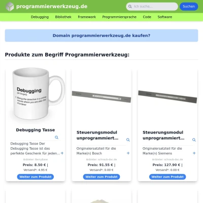 Screenshot programmierwerkzeug.de