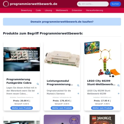 Screenshot programmierwettbewerb.de