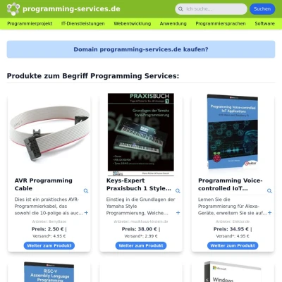 Screenshot programming-services.de