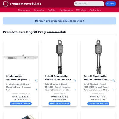 Screenshot programmmodul.de
