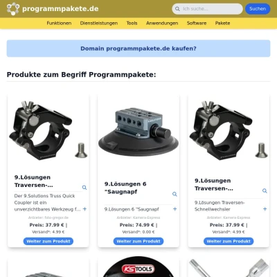 Screenshot programmpakete.de