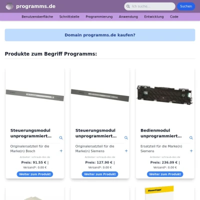Screenshot programms.de