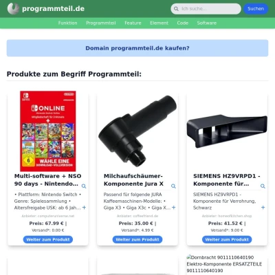 Screenshot programmteil.de