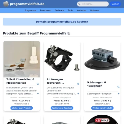 Screenshot programmvielfalt.de