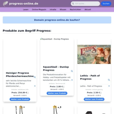 Screenshot progress-online.de