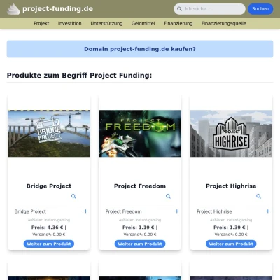 Screenshot project-funding.de