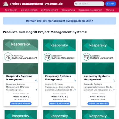 Screenshot project-management-systems.de