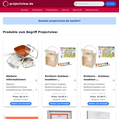 Screenshot projectview.de