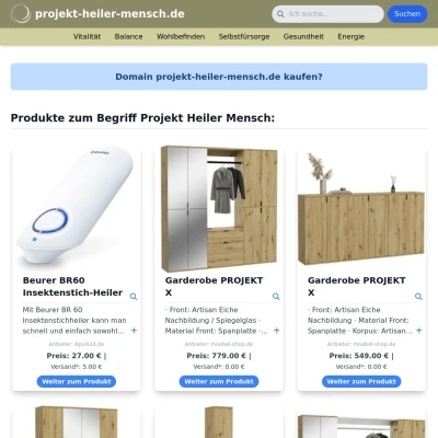 Screenshot projekt-heiler-mensch.de