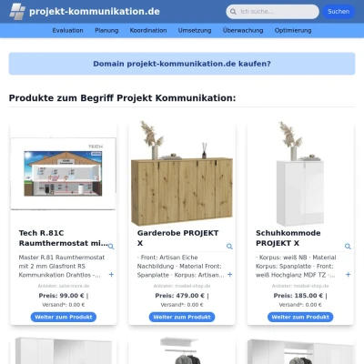 Screenshot projekt-kommunikation.de
