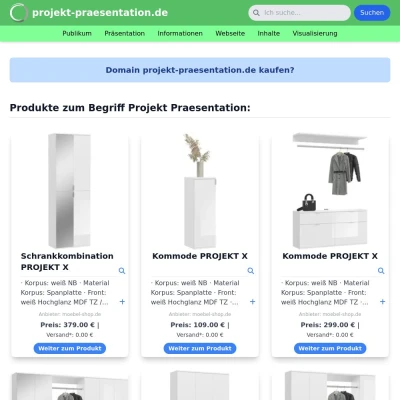 Screenshot projekt-praesentation.de