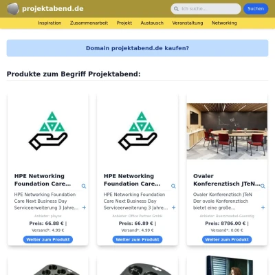 Screenshot projektabend.de