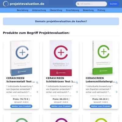 Screenshot projektevaluation.de