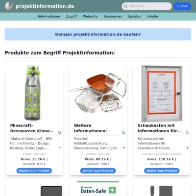 Screenshot projektinformation.de
