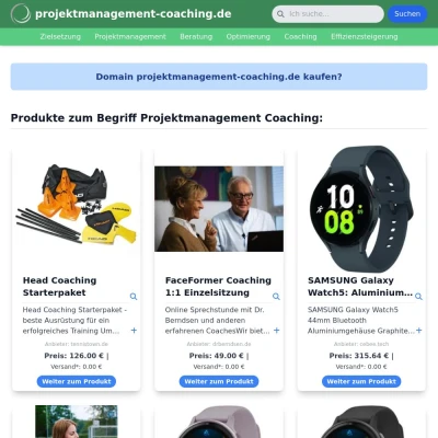 Screenshot projektmanagement-coaching.de