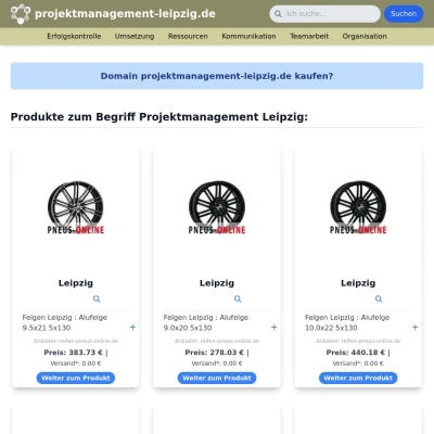 Screenshot projektmanagement-leipzig.de