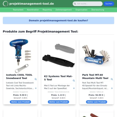 Screenshot projektmanagement-tool.de