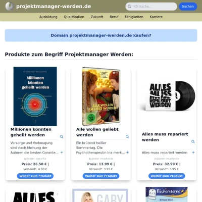 Screenshot projektmanager-werden.de