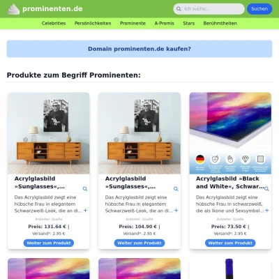 Screenshot prominenten.de
