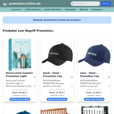 Screenshot promotion-online.de